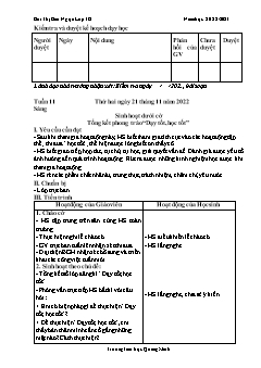 Giáo án các môn Lớp 3 - Tuần 12 - Năm học 2022-2023