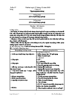 Giáo án các môn Lớp 3 - Tuần 17 - Năm học 2021-2022 - Bùi Thị Bảo Ngọc
