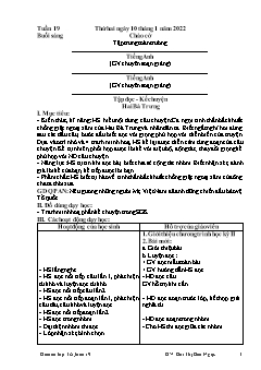Giáo án các môn Lớp 3 - Tuần 19 - Năm học 2021-2022 - Bùi Thị Bảo Ngọc