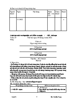 Giáo án các môn Lớp 3 - Tuần 25 - Năm học 2021-2022 - Bùi Thị Bảo Ngọc