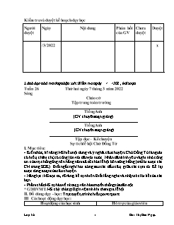 Giáo án các môn Lớp 3 - Tuần 26 - Năm học 2021-2022 - Bùi Thị Bảo Ngọc
