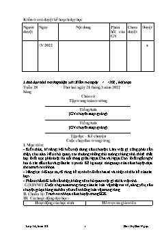 Giáo án các môn Lớp 3 - Tuần 28 - Năm học 2021-2022 - Bùi Thị Bảo Ngọc