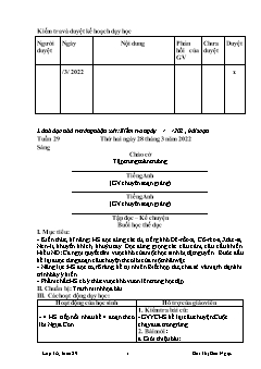 Giáo án các môn Lớp 3 - Tuần 29 - Năm học 2021-2022 - Bùi Thị Bảo Ngọc