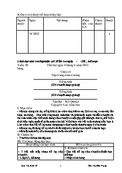 Giáo án các môn Lớp 3 - Tuần 30 - Năm học 2021-2022 - Bùi Thị Bảo Ngọc