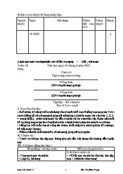 Giáo án các môn Lớp 3 - Tuần 31 - Năm học 2021-2022 - Bùi Thị Bảo Ngọc