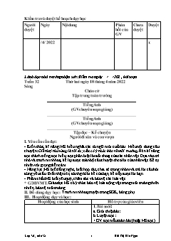 Giáo án các môn Lớp 3 - Tuần 32 - Năm học 2021-2022 - Bùi Thị Bảo Ngọc