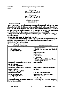Giáo án các môn Lớp 3 - Tuần 33 - Năm học 2021-2022 - Bùi Thị Bảo Ngọc
