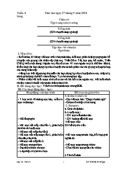 Giáo án các môn Lớp 3 - Tuần 4 - Năm học 2021-2022 - Bùi Thị Bảo Ngọc