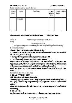 Giáo án các môn Lớp 3 - Tuần 4 - Năm học 2022-2023