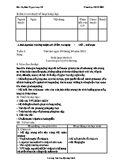 Giáo án các môn Lớp 3 - Tuần 6 - Năm học 2022-2023