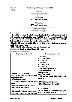 Giáo án các môn Lớp 3 - Tuần 8 - Năm học 2021-2022 - Bùi Thị Bảo Ngọc