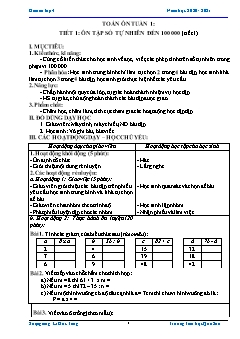 Giáo án Các môn Lớp 4 - Tuần 1-4 - Năm học 2020-2021 - Lí Đức Tầng