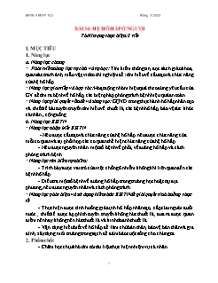 Giáo án Khoa học tự nhiên 8 (Kết nối tri thức) - Bài 34: Hệ hô hấp ở người - Năm học 2023-2024