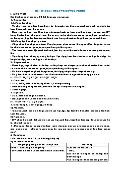 Giáo án Khoa học tự nhiên Lớp 8 (Kết nối tri thức) - Bài 30: Khái quát về cơ thể người