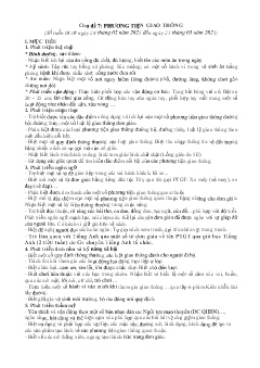 Giáo án Mầm non Khối Chồi - Chủ đề 7: Phương tiện giao thông - Năm học 2024-2025