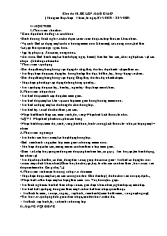 Giáo án Mầm non Khối Nhà trẻ - Chủ đề 10: Bé lên mẫu giáo - Năm học 2024-2025