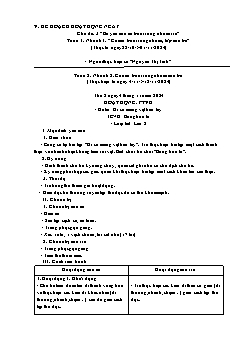 Giáo án Mầm non Lớp Chồi - Chủ đề 3: Bé yêu các cô bác trong nhóm trẻ - Năm học 2024-2025