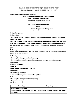 Giáo án Mầm non Lớp Chồi - Chủ đề 8: Bé biết phương tiện giao thông nào - Năm học 2024-2025