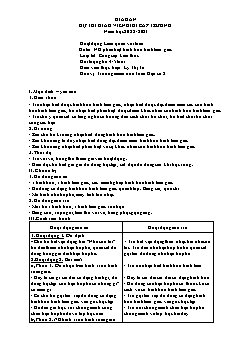 Giáo án Mầm non Lớp Chồi - Đề tài: Nhận biết phân biệt hình tròn hình tam giác - Năm học 2022-2023 - Lý Thị Tứ
