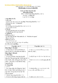 Giáo án Mầm non Lớp Chồi - Tuần 4, Chủ đề nhánh: Đồ dùng gia đình - Năm học 2024-2025