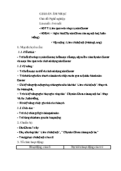 Giáo án Mầm non Lớp Lá - Chủ đề: Nghề nghiệp - Bài: Làm quen với nhạc cụ đàn Guitar. Nghe hát Cây đàn Ghita của đại đội ba (Xuân Hồng). Vận động Làm chú bộ đội (Hoàng Long)