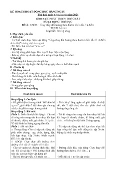 Giáo án Mầm non Lớp Lá - Tuần 2, Chủ đề: Thực vật - Năm học 2024-2025