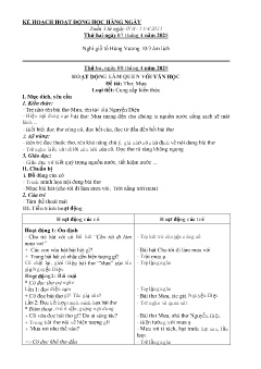 Giáo án Mầm non Lớp Lá - Tuần 3: Hiện tượng tự nhiên - Năm học 2024-2025