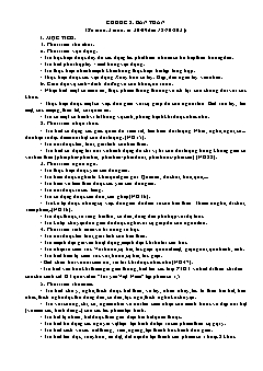 Giáo án Mầm non Lớp Mầm - Chủ đề 2: Bản thân - Năm học 2024-2025
