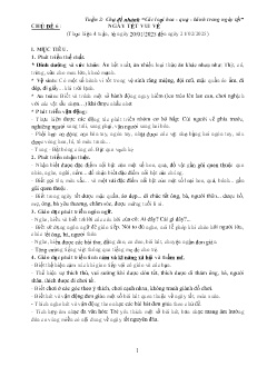 Giáo án Mầm non Lớp Mầm - Chủ đề 6: Ngày Tết vui vẻ - Năm học 2024-2025