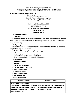 Giáo án Mầm non Lớp Mầm - Chủ đề 7: Hoa quả quanh bé - Năm học 2024-2025