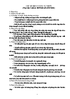 Giáo án Mầm non Lớp Mầm - Chủ đề: Hiện tượng tự nhiên - Năm học 2023-2024