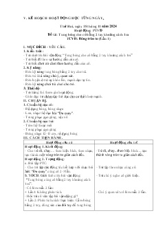 Giáo án Mầm non Lớp Mầm - Tuần 1+3, Chủ đề: Gia đình - Năm học 2024-2025
