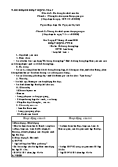 Giáo án Mầm non Lớp Nhà trẻ - Chủ đề 2: Đồ dùng đồ chơi của bé - Năm học 2023-2024