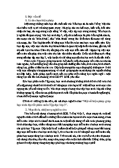 Một số biện pháp giúp học sinh đọc tốt phân môn Tập đọc lớp 3
