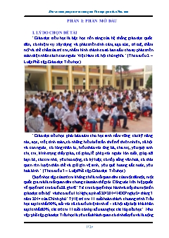 Một vài biện pháp làm tốt công tác Phổ cập giáo dục Tiểu học