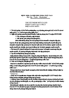 Tên biện pháp Một số biện pháp nâng cao kỹ năng phòng dịch Covid-19 cho trẻ mẫu giáo 5 - 6 tuổi trong trường mầm non