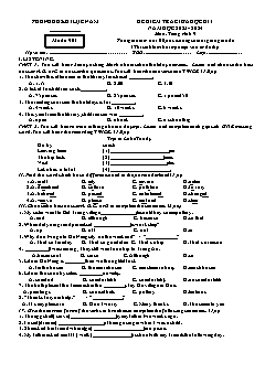 2 Đề kiểm tra giữa học kì I Tiếng Anh 9 - Năm học 2023-2024 - PGD Lục Nam (Có đáp án + File nghe)