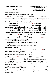 2 Đề kiểm tra giữa học kì I Toán 6 - Năm học 2023-2024 - PGD Lục Nam (Có đáp án)
