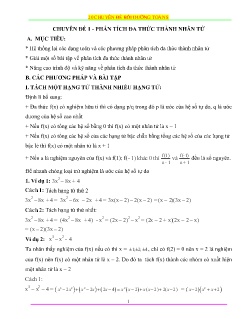 20 Chuyên đề bồi dưỡng HSG Toán 8