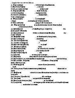 75 Câu ôn tập Tiếng Anh lớp 9 - Phần: Chia động từ