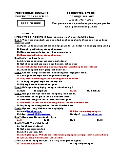 8 Đề kiểm tra học kì I Tin học 6 - Năm học 2021-2022 - Trường THCS Xã Sơn Hà (Có đáp án)