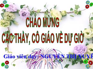 Bài giảng Sinh học 9 - Tiết 23, Bài 21: Đột biến gen - Nguyễn Thị Xuyên