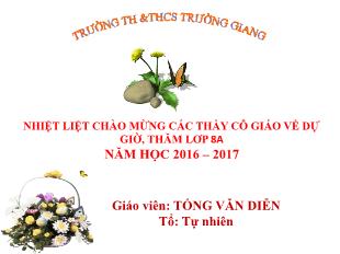 Bài giảng Toán 8 - Tiết 24, Bài 3: Rút gọn phân thức - Năm học 2016-2017 - Tống Văn Diễn