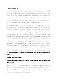 Biện pháp giúp trẻ 4-5 tuổi B3 trường mầm non Tăng Tiến học tốt hoạt động tạo hình