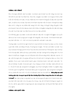Biện pháp tạo môi trường giáo dục trong và ngoài lớp theo hướng lấy trẻ làm trung tâm cho trẻ mẫu giáo 5-6 tuổi