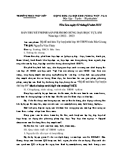 Bộ đề mã hóa Tự luyện thi lớp 10 THPT tỉnh Bắc Giang