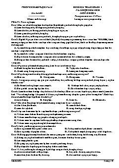 Đề kiểm tra giữa học kì I GDCD 6 - Mã đề 601 - Năm học 2023-2024 - PGD Lục Nam (Có đáp án)