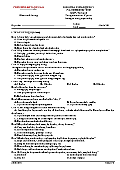 Đề kiểm tra giữa học kì I Tin học 8 - Mã đề 801 - Năm học 2023-2024 - PGD Lục Nam (Có đáp án)