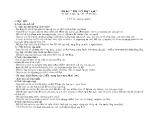 Giáo án Mầm non Lớp Chồi - Chủ đề: Thế giới thực vật - Năm học 2024-23025