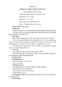 Giáo án Mầm non Lớp Chồi - Đề tài: Kể truyện sáng tạo Ba chú lợn con - Nguyễn Thị Mơ
